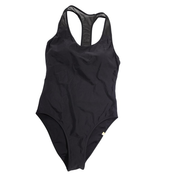 summersalt Other - Summersalt One Piece Swimsuit Womens 8 Black Racerback Mesh Built In Bra Padded